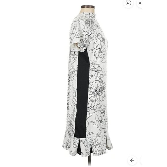 Tail Women's Floral Short Sleeve Pleated Casual Dress Size Medium - Picture 3 of 11